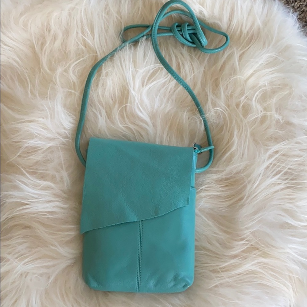 Leather cross body bag
